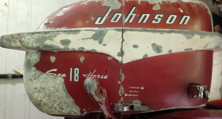 Reliquia Motor Popa 18 SeaHorse ano 1957 Johnson